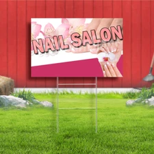 Nail Salon Coroplast Sign Plastic Indoor Outdoor Yard Sign