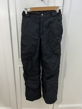 Columbia Kids Snow Pants Black Outgrown System Size Large Winter Outdoor Hole