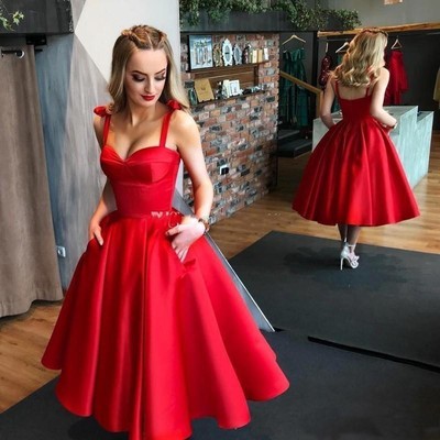 red dress with pockets