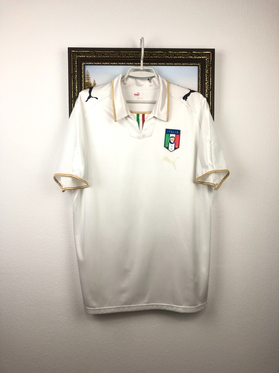 Italy Away football shirt 2007 Soccer Puma Jersey White Maglia