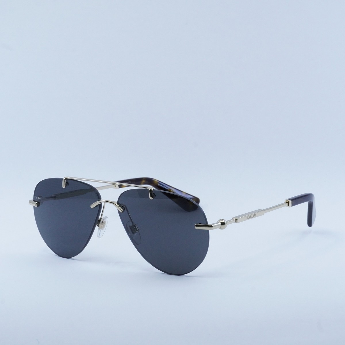 BURBERRY アヒエタサンクラス BE3151 110987 BURBERRY BE3151 110987 Light Gold/Dark Grey 60-13-140