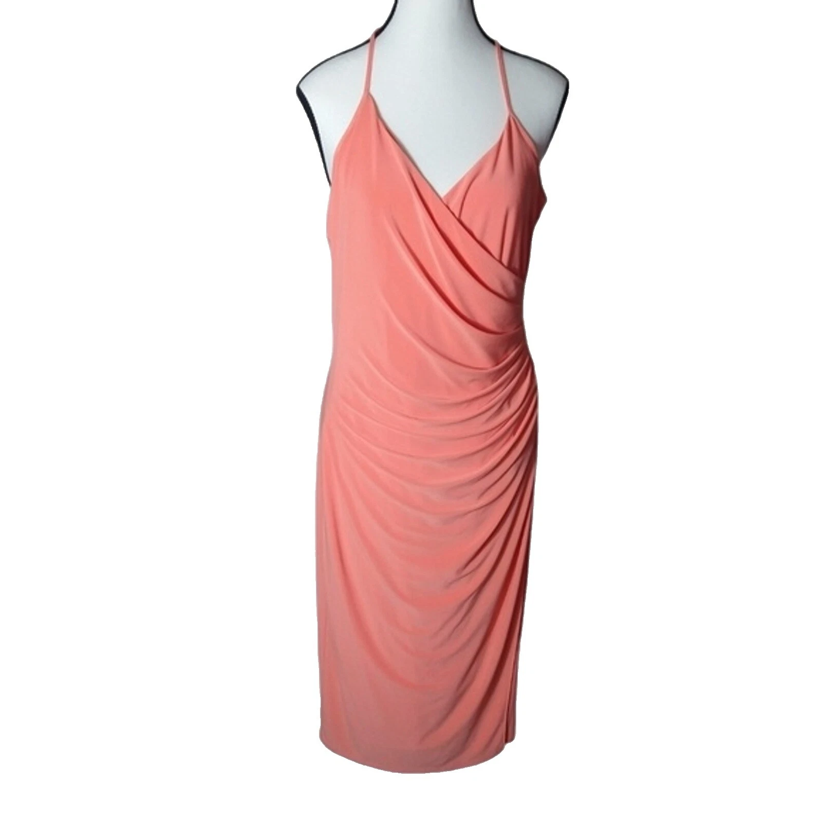 Solid Short Sleeve Wrap Dresses