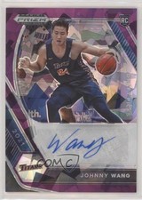 2021-22 Panini Prizm Draft Picks Purple Ice 45/99 Johnny Wang #DP-JWA Auto 0c2