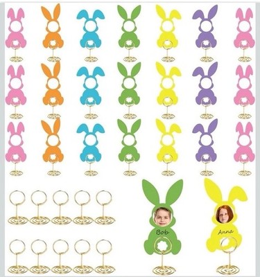 18 Piece Easter Bunny Place Card And Holders