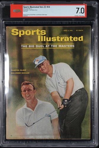 1965 Sports Illustrated - Jack Nicklaus & Arnold Palmer - Newsstand -PSA 7.0