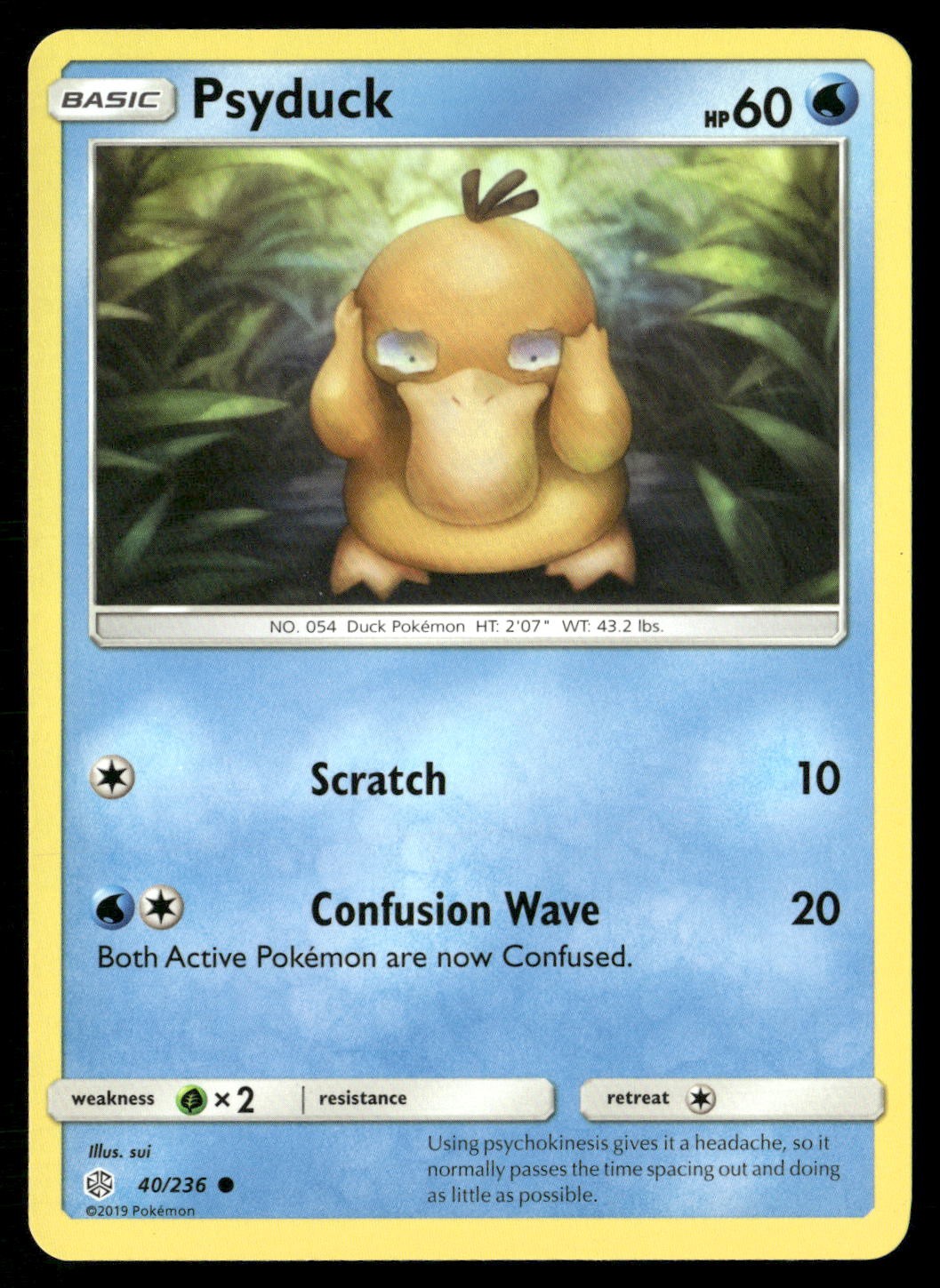 Psyduck 40/236 Common Cosmic Eclipse Pokemon NM/M
