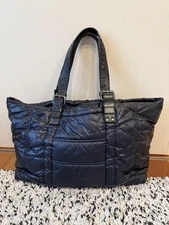 Bottega Veneta Spinnaker Nylon Navy Tote Bag From Japan