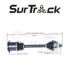 SurTrack CV Axle Shaft for 2004-2009 Audi S4 4.2L V8 - Constant Velocity qz