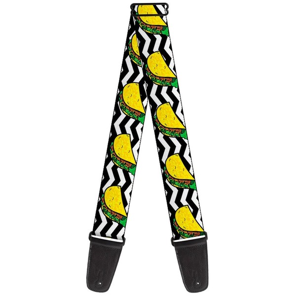 Guitar Strap - Taco/Chevron Black/White (Us Import) ACC NEU-image