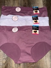 Bali  3-Pair Womens Brief Underwear Panties Nylon Blend Comfort Revolution 2XL