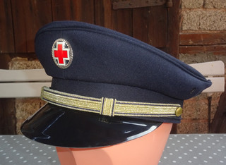 DRK Schirmmütze Deutsches Rotes Kreuz Mütze blau Uniform Führung Gold Gr 58