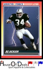 1990 Score #330 Bo Jackson *Ground Force* Raiders Football Card