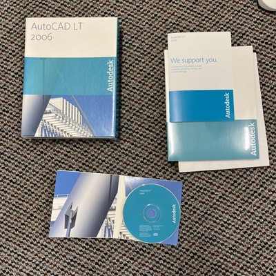 Autodesk Autocad LT 2006 CD W/ Serial Number
