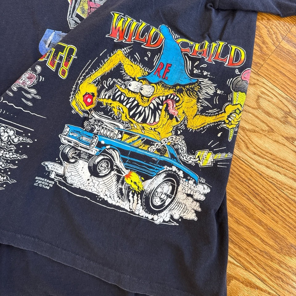 Vintage 90s Tennessee River Ultraman Ed Roth Rat Fink Test Print Shirt ...