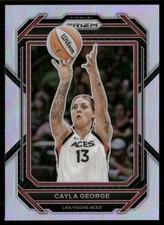 Cayla George 2023-24 Panini Prizm WNBA Silver Prizm Las Vegas Aces #58