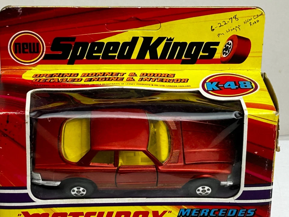 Matchbox Speed Kings No. K-48 Mercedes Benz 350 SLC with Original Box - Image 2 of 4