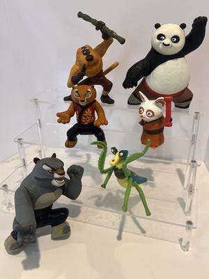 Lot Of 6 2008 McDonald's Happy Meal Toys Kung Fu Panda Figures Mantis Tai Lung