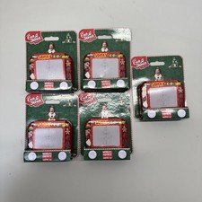 5 Pocket Mini BUDDY THE ELF Etch A Sketch Christmas Edition Drawing Toy - NIP