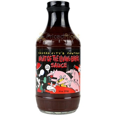 Cowtown Night of the Living Bar-B-Q Hot Barbecue Sauce 18 Oz Award Winning