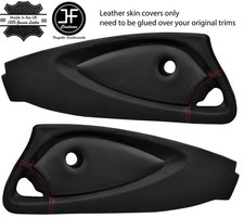 PUNTO ROSSO 2X PORTA SCHEDA PELLE E CARBONIO VINILE COVER PER LOTUS ELISE EXIGE S2