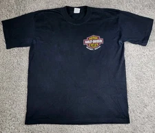 Vintage Y2K Harley Davidson Crazy Flame Cozumel Mexico Biker T-Shirt Size XXL