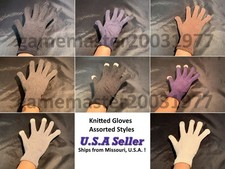 Men Women Warm Winter Knitted Casual Gloves Stretch One Size Assorted Styles