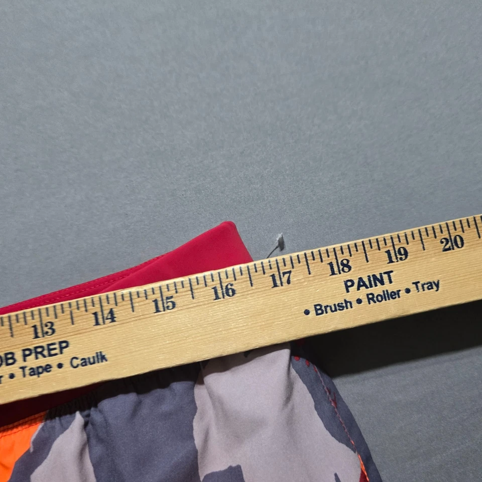 Nike Swim Trunks Board Shorts | Men’s XL  Red Gray Orange  lined pockets - Image 3 of 4