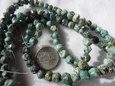 12 3/4" Strand Turquoise Little Irregular Round Stone Beads 7mm A679 DNG
