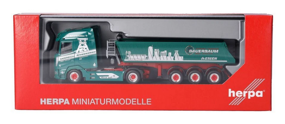 HERPA - DAF XG 4x2 con cassone ribaltabile a 3 assi SAUERBAUM - 1/87 - HER319829 - Immagine 2 di 4