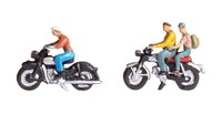 Noch® H0 Figuren Motorradfahrer, Modellfiguren Set FüR Spur H0 Mit