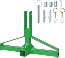 Category 1 3 Point Hitch 2" Receiver Trailer Adapter Heavy Duty Steel Hitch