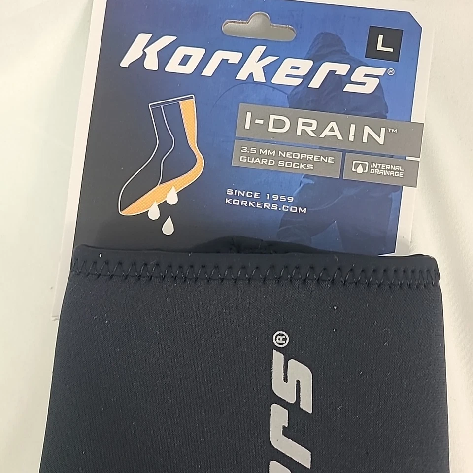 Calcetín protector de neopreno Korkers I-DRAIN 3,5 mm nuevo con etiquetas - tamaño grande Foto 2 de 4