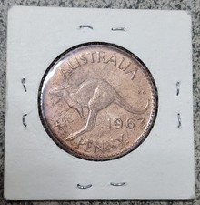 AUSTRALIA 🇦🇺 ONE (1) PENNY COIN 1963 (QUEEN ELIZABETH II)