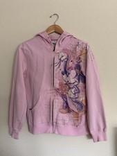 Vintage Style Disney Minnie Mouse Zip Up Hoodie Size Medium