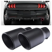 2 For Ford Mustang 2018-2023 Car Exhaust Pipe Tip Rear Throat Muffler Tailpipe