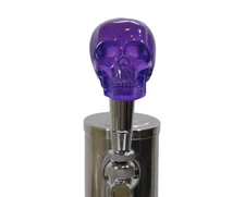 NEW PURPLE SKULL BEER TAP HANDLE COLLECTIBLE BAR MANCAVE AMERICA BREW GAS USA