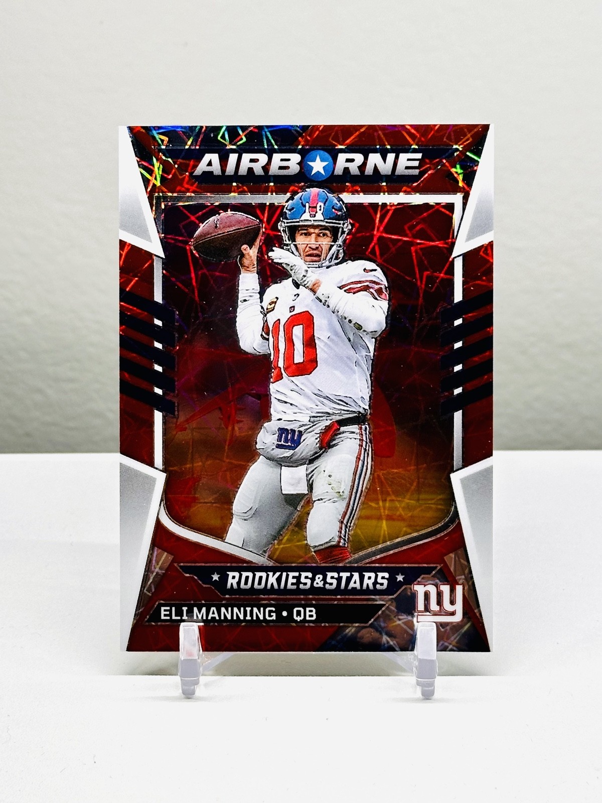 Eli Manning /80 2022 Panini Rookies & Stars - Airborne #AI-30 Longevity