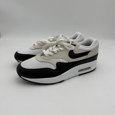Nike Air Max 1 Womens 8.5 White Black Light Bone Retro Running Shoes DZ2628-102