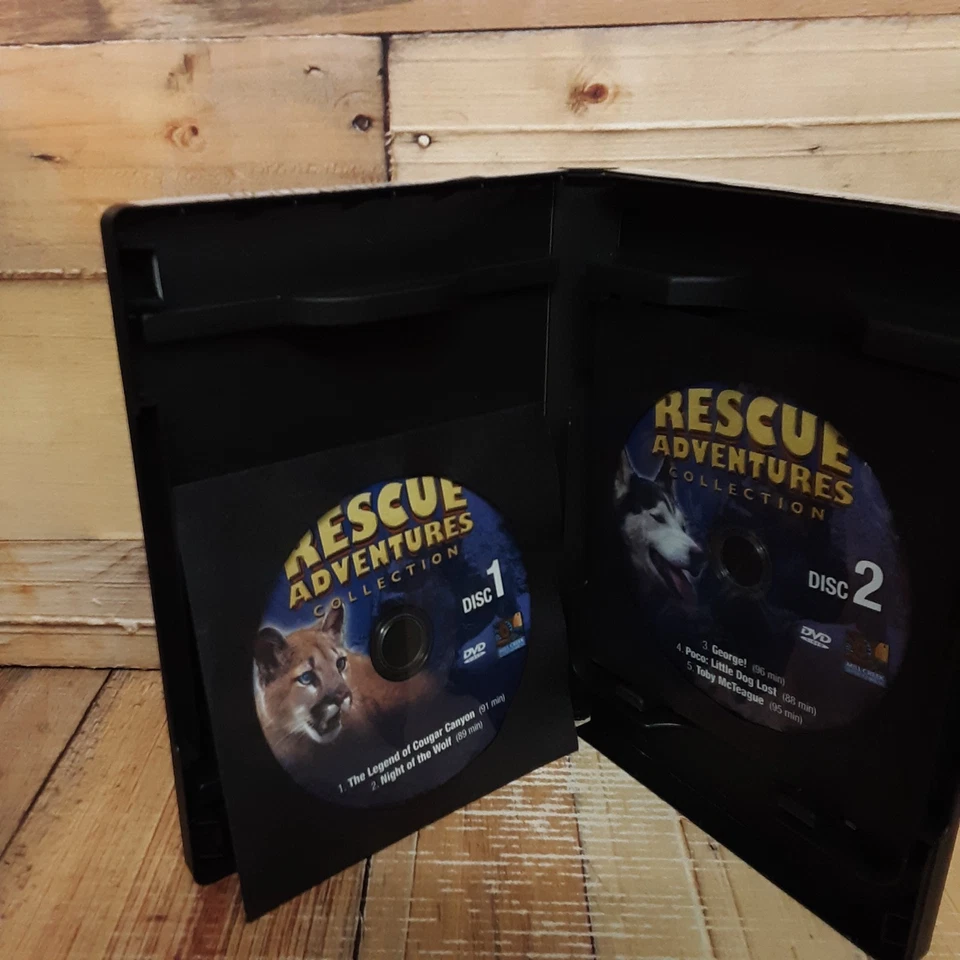 Rescue Adventures Collection DVD Used 5 Family Movies Wolf Cougar Dogs - Image 4 of 4
