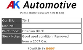 Mercedes CLS 320 CDI W219 - Grey Drivers Sun Visor