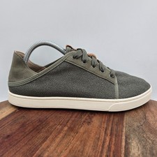 Olukai Pehuea Li Shoes Women's 9 Green Knit Comfort Low Top Casual Sneakers