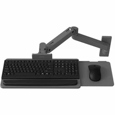 Ergotron LX Pro Premium Keyboard Arm, Wall Mount Adjustable Tray ? Dark Grey