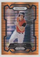 2024 Panini Prizm Orange Pulsar Prizm 365/399 Mac Horvath #92 1as3