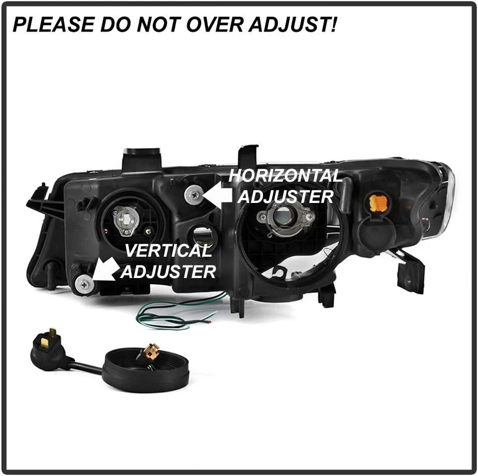 Faros proyectores de tubo LED negros ahumados izquierda+derecha Acura TSX CL9 2004-2008 Foto 4 de 4