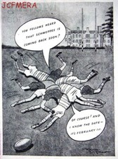 SCHWEPPES Mixers Soft Drink Advert (Rugby Scrum) - Small 1948 Print Ad