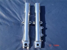 00-06 Chrome Harley Fork Legs Sliders Deluxe FLSTN 46482-00 Exchange Program