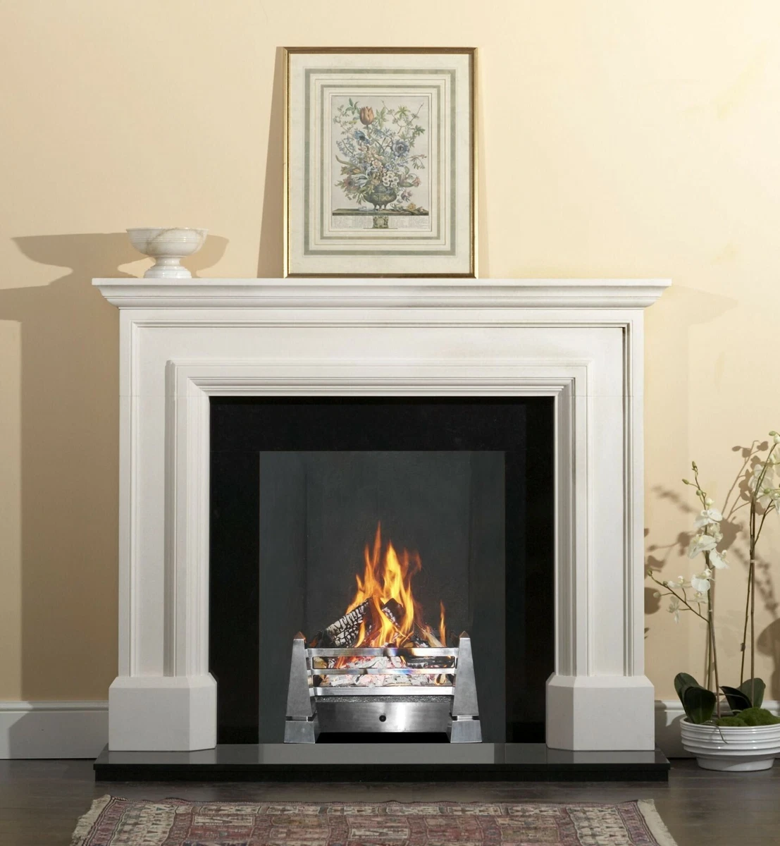 Limestone Fireplace Surround(only) | eBay