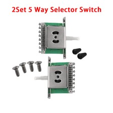 2 Set 5 Way Type Pickup Selector Switch Guitar Black Color For STRAT TELE USA
