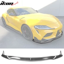 Fits 20-25 Toyota GR Supra A90 A91 IKON Front Bumper Lip PP Carbon Fiber Print