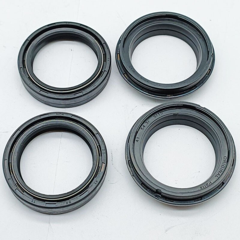 銀骨 FORK DUST WIPER SEALS REBUILD KIT for Kawasaki ZX1000G NINJA